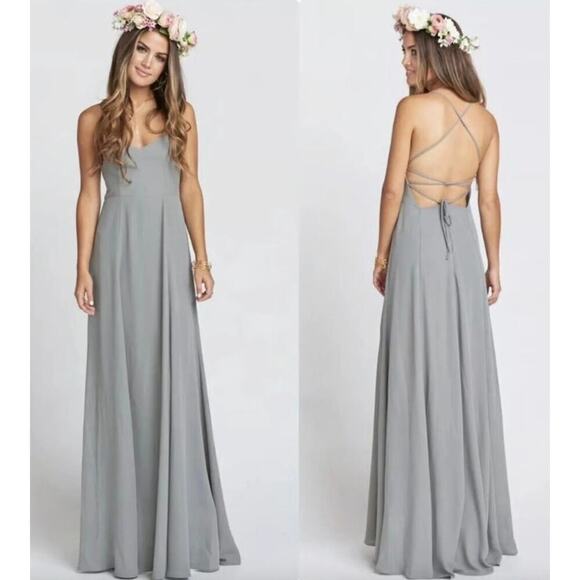Show me your mumu Godshaw Goddess Gown XL Gray‎ New - Picture 1 of 4